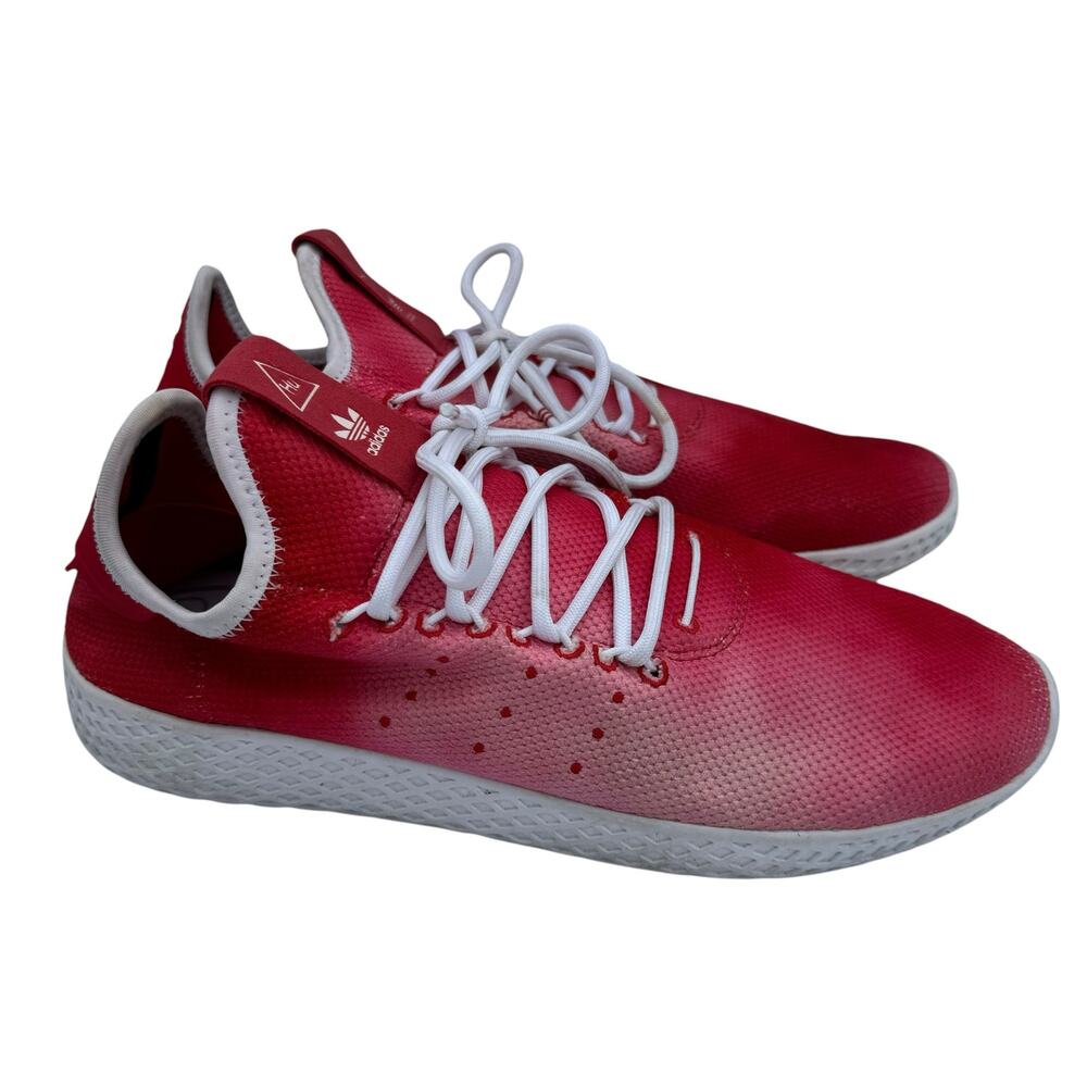 Adidas x Pharrell Williams Tennis Hu Holi Men's Scarlet Red Ombre Mesh Sneakers